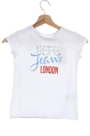 Dziecięcy T-shirt Pepe Jeans, Rozmiar 5-6y/ 116-122 cm, Kolor Biały, 95% bawełna, 5% elastyna, Cena 99,07 zł