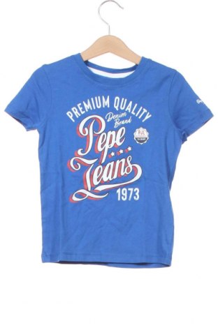 Детска тениска Pepe Jeans, Размер 3-4y/ 104-110 см, Цвят Син, Памук, Цена 41,30 лв.