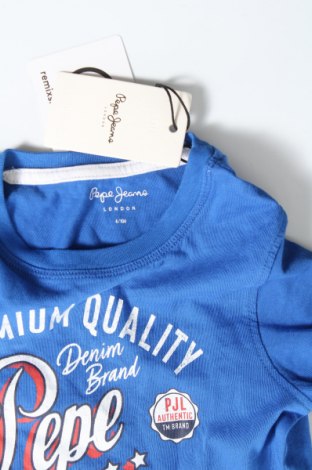Παιδικό μπλουζάκι Pepe Jeans, Μέγεθος 3-4y/ 104-110 εκ., Χρώμα Μπλέ, Βαμβάκι, Τιμή 22,81 €