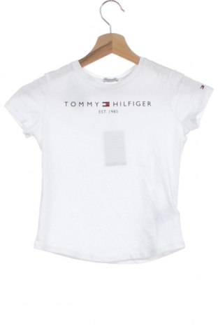 Dziecięcy T-shirt Tommy Hilfiger, Rozmiar 6-7y/ 122-128 cm, Kolor Biały, Bawełna, Cena 128,74 zł