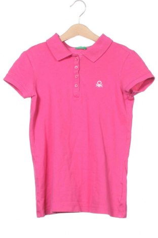 Tricou pentru copii United Colors Of Benetton, Mărime 10-11y/ 146-152 cm, Culoare Roz, 95% bumbac, 5% elastan, Preț 72,37 Lei