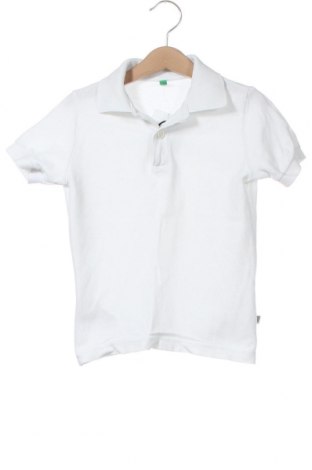 Детска тениска United Colors Of Benetton, Размер 4-5y/ 110-116 см, Цвят Бял, Памук, Цена 24,00 лв.