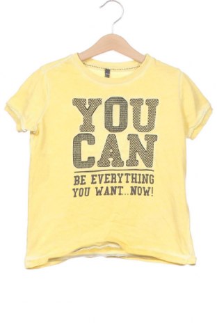 Kinder T-Shirt United Colors Of Benetton, Größe 5-6y/ 116-122 cm, Farbe Gelb, Baumwolle, Preis 16,70 €