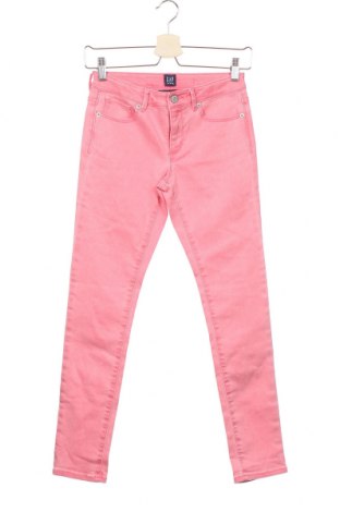 Dziecięce jeansy Gap, Rozmiar 11-12y/ 152-158 cm, Kolor Różowy, 91% bawełna, 9% elastyna, Cena 73,57 zł