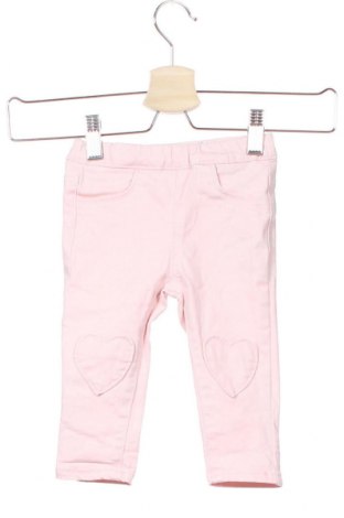 Dětské džíny  H&M, Velikost 6-9m/ 68-74 cm, Barva Růžová, 86% bavlna, 11% polyester, 3% elastan, Cena  399,00 Kč