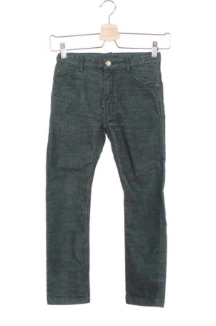 Pantaloni de catifea reiată, pentru copii H&M, Mărime 7-8y/ 128-134 cm, Culoare Verde, 70% bumbac, 28% poliester, 2% elastan, Preț 95,39 Lei