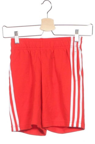 Детски къс панталон Adidas, Размер 8-9y/ 134-140 см, Цвят Червен, 70% памук, 30% полиестер, Цена 35,28 лв.