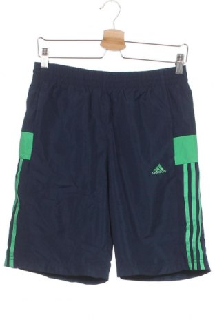 Παιδικό κοντό παντελόνι Adidas, Μέγεθος 15-18y/ 170-176 εκ., Χρώμα Μπλέ, Πολυεστέρας, Τιμή 16,89 €