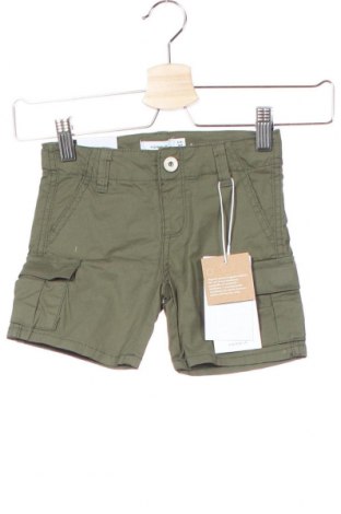 Детски къс панталон Name It, Размер 2-3y/ 98-104 см, Цвят Зелен, 99% памук, 1% еластан, Цена 25,35 лв.