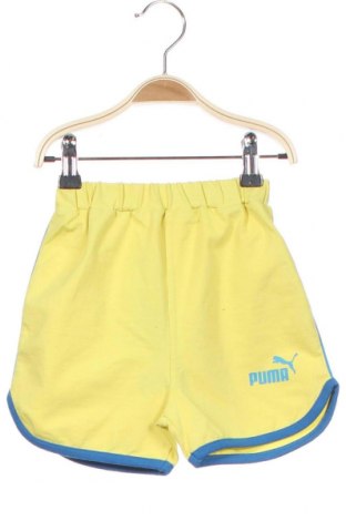 Детски къс панталон PUMA, Размер 9-12m/ 74-80 см, Цвят Жълт, 95% памук, 5% еластан, Цена 49,00 лв.