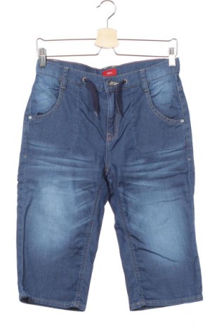 Детски къс панталон S.Oliver, Размер 15-18y/ 170-176 см, Цвят Син, 85% памук, 14% полиестер, 1% еластан, Цена 27,00 лв.