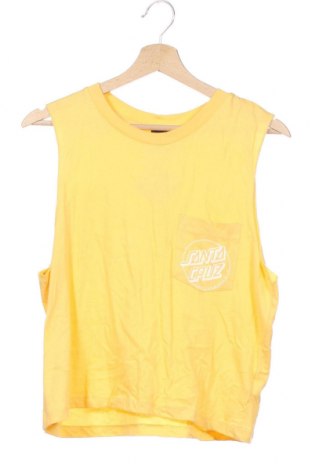 Μπλουζάκι αμάνικο παιδικό Santa Cruz, Μέγεθος 11-12y/ 152-158 εκ., Χρώμα Κίτρινο, Βαμβάκι, Τιμή 20,78 €