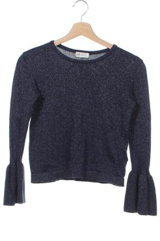 Детски пуловер H&M, Размер 12-13y/ 158-164 см, Цвят Син, 81% памук, 12% полиестер, 7% метални нишки, Цена 11,76 лв.
