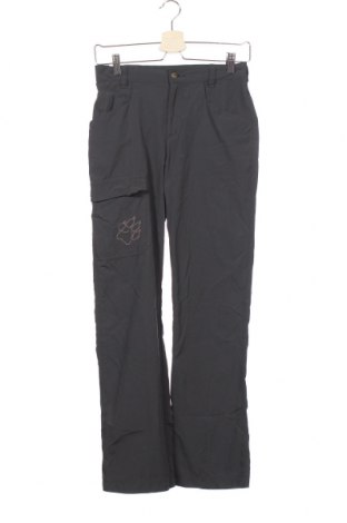 Pantaloni de trening, pentru copii Jack Wolfskin, Mărime 13-14y/ 164-168 cm, Culoare Gri, Poliamidă, Preț 118,42 Lei