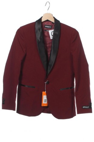 Детско сако Oppo Suits, Размер 12-13y/ 158-164 см, Цвят Червен, Полиестер, Цена 31,15 лв.
