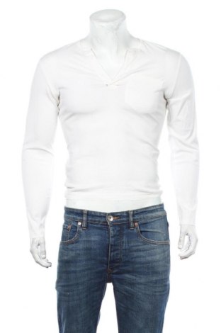 Bluză de bărbați Jean Paul Gaultier, Mărime S, Culoare Alb, 68% bumbac, 28% mătase, 4% alte țesuturi, Preț 536,18 Lei