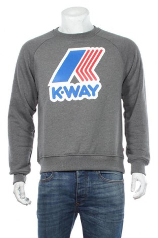 Ανδρική μπλούζα K-Way, Μέγεθος M, Χρώμα Γκρί, 65% βαμβάκι, 35% πολυεστέρας, Τιμή 50,16 €
