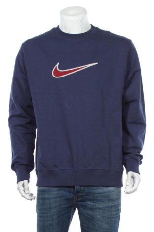 Мъжка блуза Nike, Размер L, Цвят Син, Памук, Цена 69,30 лв.