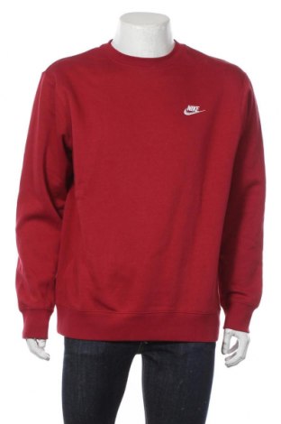 Мъжка блуза Nike, Размер L, Цвят Червен, 80% памук, 20% полиестер, Цена 69,30 лв.