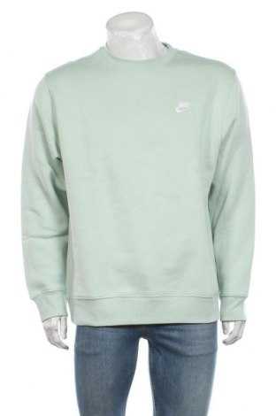 Мъжка блуза Nike, Размер L, Цвят Зелен, 80% памук, 20% полиестер, Цена 69,30 лв.