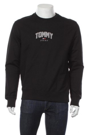 Męska bluzka Tommy Hilfiger, Rozmiar M, Kolor Czarny, 95% bawełna, 5% elastyna, Cena 352,64 zł