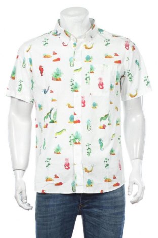 Ανδρικό πουκάμισο Bask In The Sun, Μέγεθος L, Χρώμα Λευκό, Βαμβάκι, Τιμή 64,59 €