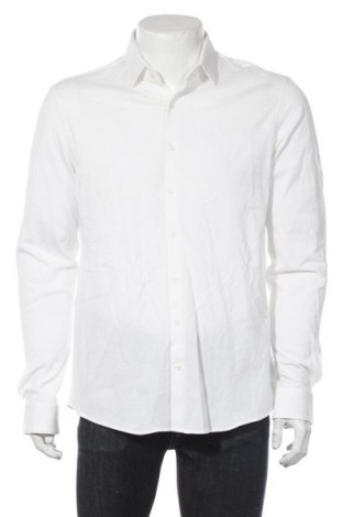 Мъжка риза Calvin Klein, Размер L, Цвят Бял, Памук, Цена 132,30 лв.