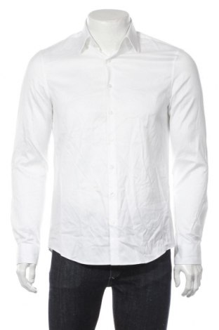 Мъжка риза Calvin Klein, Размер M, Цвят Бял, Памук, Цена 104,30 лв.
