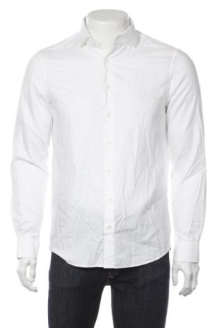 Мъжка риза Calvin Klein, Размер M, Цвят Бял, Памук, Цена 104,30 лв.