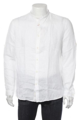 Ανδρικό πουκάμισο Celio, Μέγεθος L, Χρώμα Λευκό, Λινό, Τιμή 26,47 €