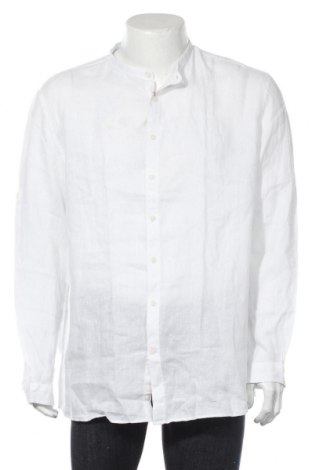Ανδρικό πουκάμισο Celio, Μέγεθος XXL, Χρώμα Λευκό, Λινό, Τιμή 26,47 €