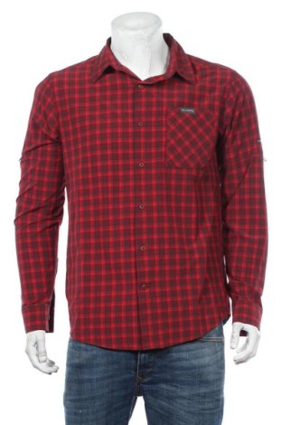 Мъжка риза Columbia, Размер M, Цвят Червен, 88% полиестер, 12% еластан, Цена 96,75 лв.