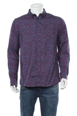 Herrenhemd Dedicated, Größe L, Farbe Lila, Baumwolle, Preis 57,37 €