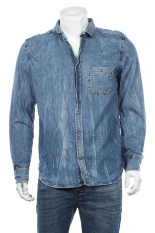 Ανδρικό πουκάμισο Diesel, Μέγεθος XL, Χρώμα Μπλέ, Βαμβάκι, Τιμή 89,84 €