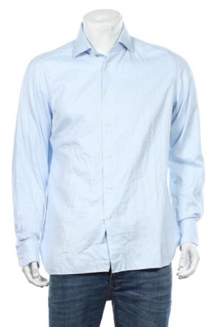 Ανδρικό πουκάμισο Ermenegildo Zegna, Μέγεθος L, Χρώμα Μπλέ, Βαμβάκι, Τιμή 59,38 €