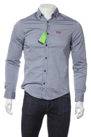 Ανδρικό πουκάμισο Hugo Boss, Μέγεθος S, Χρώμα Μπλέ, 95% βαμβάκι, 5% ελαστάνη, Τιμή 96,83 €