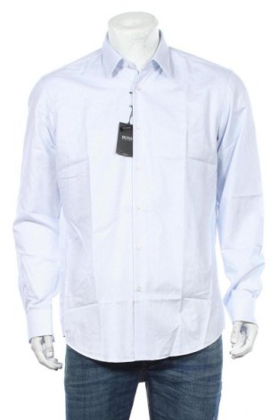 Ανδρικό πουκάμισο Hugo Boss, Μέγεθος L, Χρώμα Μπλέ, Βαμβάκι, Τιμή 104,28 €