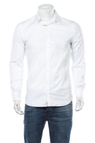 Męska koszula Joseph, Rozmiar S, Kolor Biały, 78% bawełna, 18% poliamid, 4% elastyna, Cena 713,28 zł