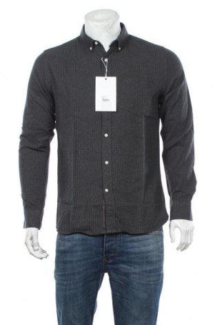 Ανδρικό πουκάμισο Knowledge Cotton Apparel, Μέγεθος M, Χρώμα Γκρί, 51% lyocell, 49% βαμβάκι, Τιμή 42,99 €