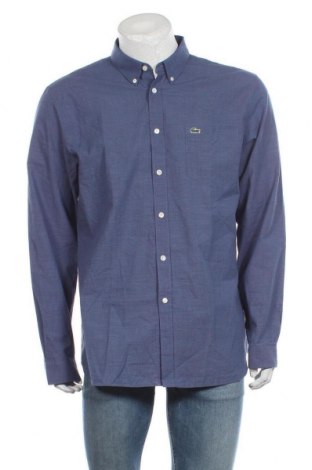 Мъжка риза Lacoste, Размер XL, Цвят Син, Памук, Цена 156,02 лв.