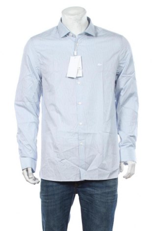 Herrenhemd Lacoste, Größe XL, Farbe Blau, Baumwolle, Preis 86,24 €