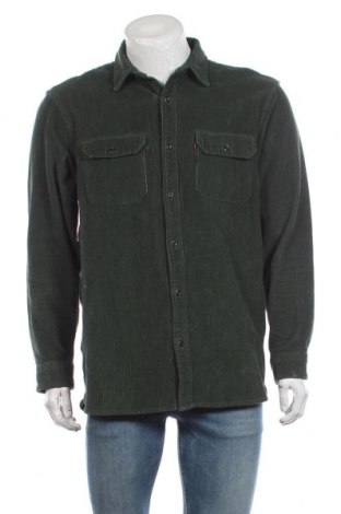 Мъжка риза Levi's, Размер L, Цвят Зелен, 99% памук, 1% еластан, Цена 104,30 лв.