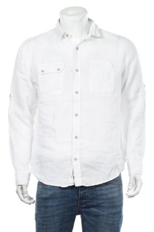 Herrenhemd Next, Größe M, Farbe Weiß, 100% Leinen, Preis 18,09 €