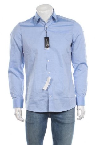 Ανδρικό πουκάμισο Olymp, Μέγεθος M, Χρώμα Μπλέ, 97% βαμβάκι, 3% ελαστάνη, Τιμή 39,33 €