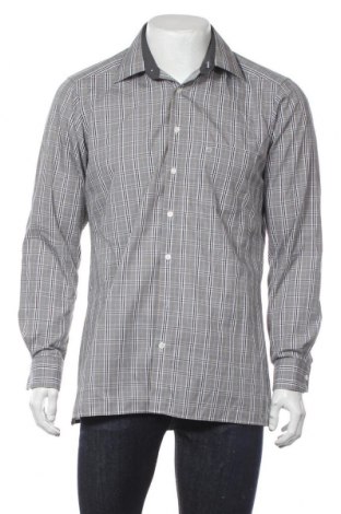 Ανδρικό πουκάμισο Olymp, Μέγεθος M, Χρώμα Γκρί, Βαμβάκι, Τιμή 18,19 €