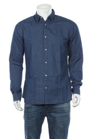 Ανδρικό πουκάμισο Only & Sons, Μέγεθος M, Χρώμα Μπλέ, Βαμβάκι, Τιμή 15,31 €