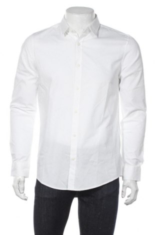 Ανδρικό πουκάμισο Only & Sons, Μέγεθος L, Χρώμα Λευκό, 97% βαμβάκι, 3% ελαστάνη, Τιμή 16,74 €
