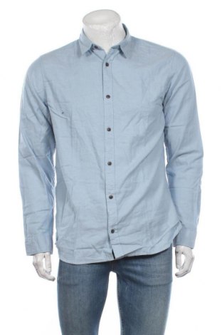 Ανδρικό πουκάμισο Originals By Jack & Jones, Μέγεθος L, Χρώμα Μπλέ, Βαμβάκι, Τιμή 24,79 €