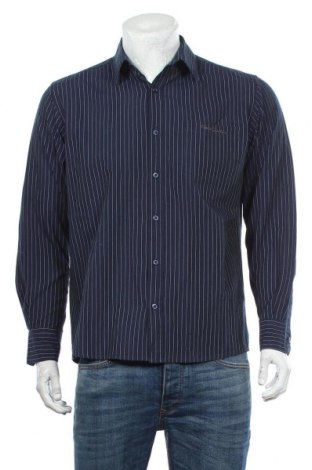 Мъжка риза Pierre Cardin, Размер L, Цвят Син, 65% полиамид, 35% памук, Цена 36,00 лв.