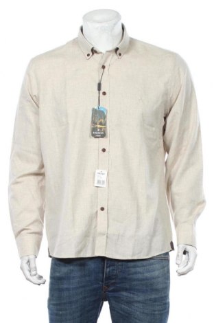 Ανδρικό πουκάμισο Ragman, Μέγεθος L, Χρώμα  Μπέζ, Βαμβάκι, Τιμή 25,23 €